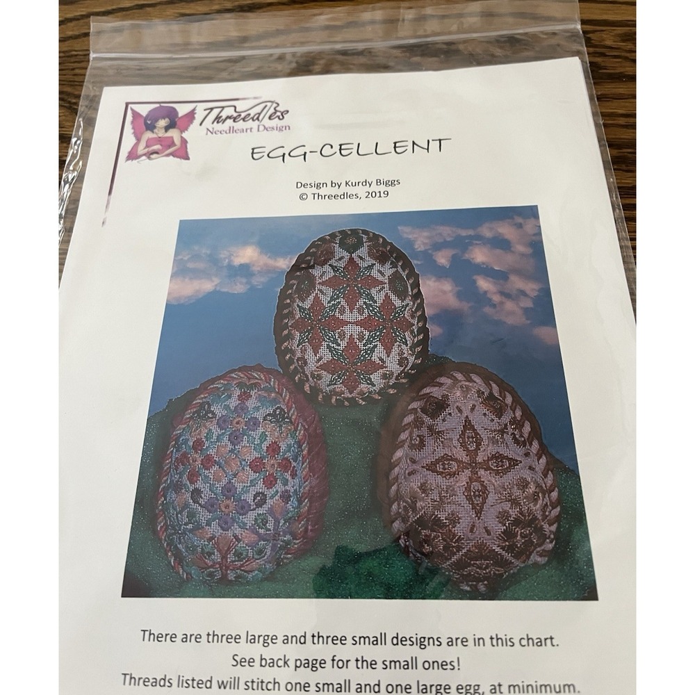 Threedles Egg-Cellent Trudy Biggs 2019 Kit Beads Threads Needs Pg 5-6 - Picture 3 of 6